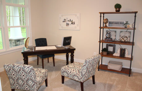 desk area new home huntingtown md
